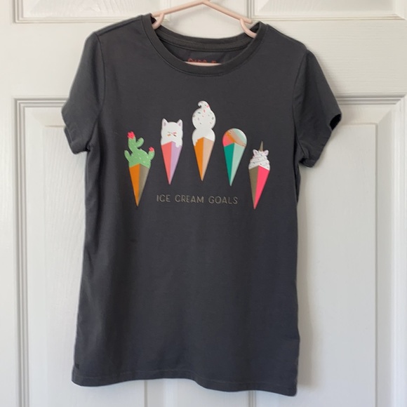 Cat & Jack Shirts & Tops Cat Jack Ice Cream Goals Graphic Tee Size S Poshmark